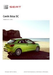 Informativni cenik Ibiza SC - Seat