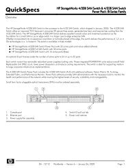 HP StorageWorks 4/32 SAN Switch Datasheet - TeamKCI