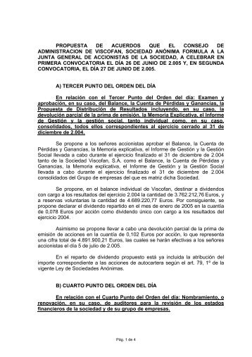 ACTA DE LA JUNTA GENERAL ORDINARIA Y ... - Viscofan