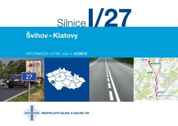 Silnice I/27 Å vihov-Klatovy - ÅeditelstvÃ­ silnic a dÃ¡lnic