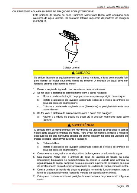 MANUAL DE OPERAÇÃO MANUTENÇÃO E GARANTIA - Mercury