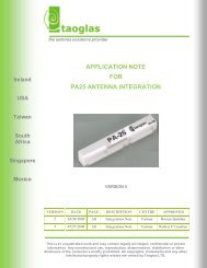 APPLICATION NOTE FOR PA25 ANTENNA INTEGRATION - Taoglas