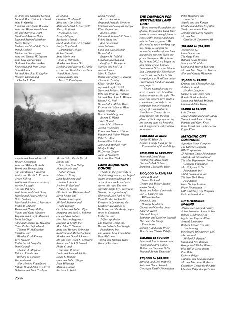 Annual Report 06 - full size.qxd - Westchester Land Trust