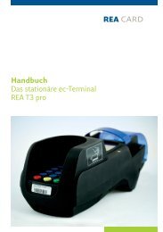 Handbuch Das stationÃ¤re ec-Terminal REA T3 pro