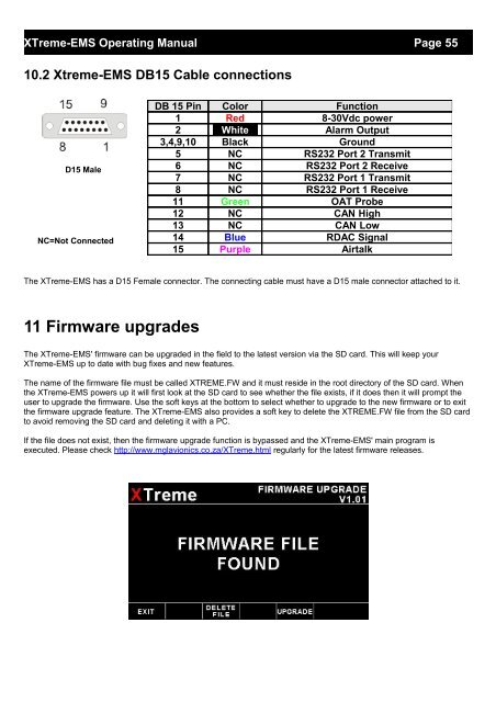 XTreme EMS Manual - MGL Avionics