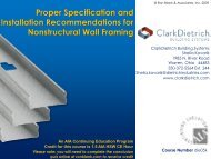 Proper Specification and Installation Recommendations - Ron Blank ...