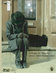 Ending Chronic Street Homelessness - Urban Institute