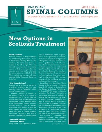 New Options In Scoliosis Treatment - Long Island Spine Specialists ...