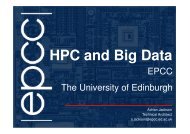 HPC and Big Data - ICMS