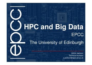 HPC and Big Data - ICMS