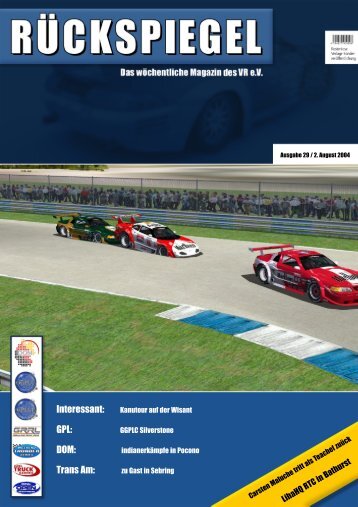 Interessant: GPL: DOM: Trans Am: - Virtual Racing eV