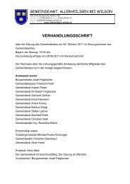 Gemeinderatssitzung vom 06.10.2011 - Gemeinde Allerheiligen bei ...