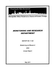 Report - Metropolitan Water Reclamation District of Greater Chicago