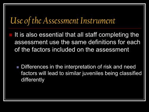 The Risk And Needs Assessment Tool - Texas Juvenile Justice ...