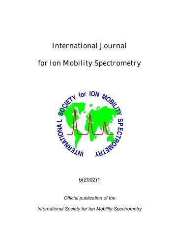 International Journal for Ion Mobility Spectrometry - B & S Analytik ...