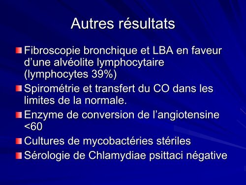 ALVEOLITE ALLERGIQUE EXTRINSEQUE