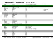 Lützenhardter - Wörterbuch Jenisch - Deutsch