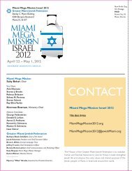 CONTACT - Greater Miami Jewish Federation