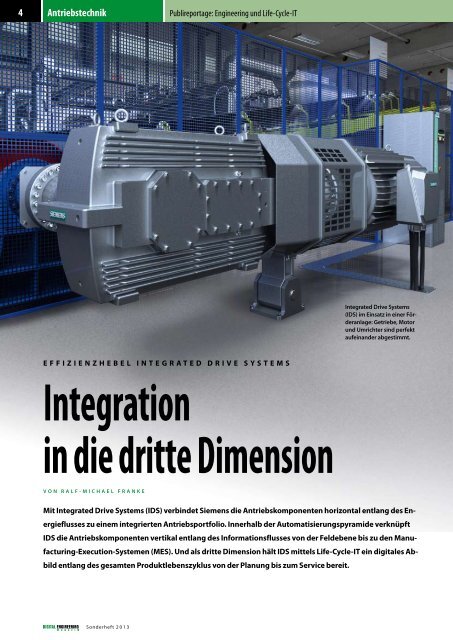 Leseprobe Sonderheft Antriebstechnik - Digital Engineering Magazin