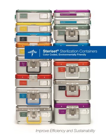 Steriset sterilization containers sell sheet - Medline