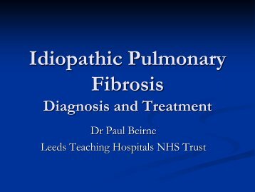 IPF Diagnosis and Treatment - Paul Beirne - British Lung Foundation