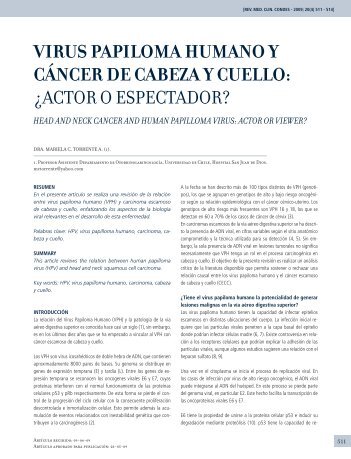 virus papiloma humano y cÃ¡ncer de cabeza y cuello - ClÃ­nica Las ...