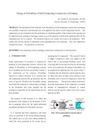 Change in Flowability of Self-Compacting Concrete due to Pumping