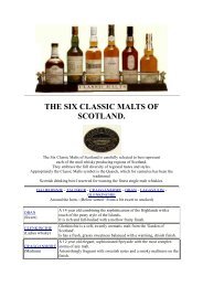 THE SIX CLASSIC MALTS OF SCOTLAND - Huis Verloo