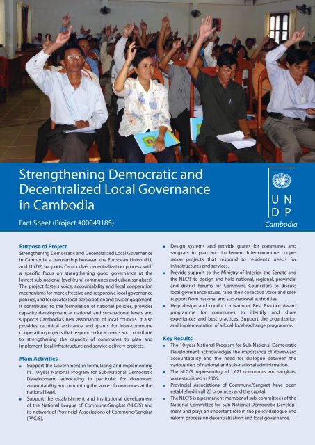 Strengthening Democratic and Decentralized Local Governance in ...
