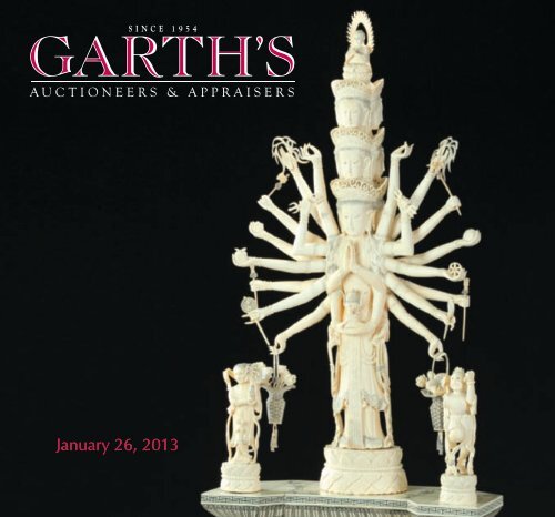 January 26, 2013 - Garth's Auctions, Inc.