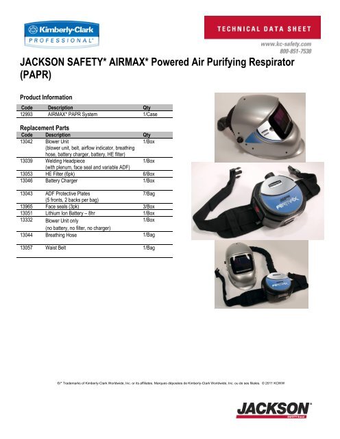 Jackson Safety R20 JACKSON SAFETY* AIRMAX* Powered Air Purifying Respirator