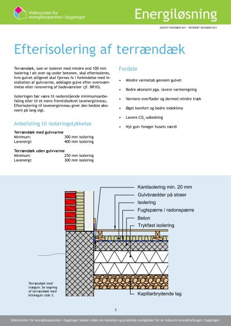 Efterisolering af terrÃ¦ndÃ¦k - Videncenter for energibesparelser i ...