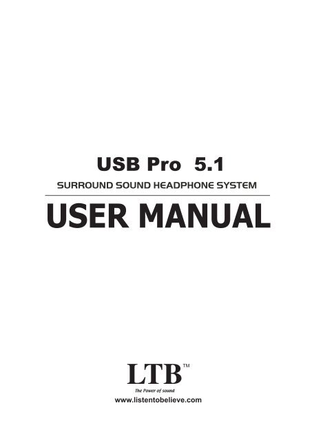 USB Pro User Manual.pdf - LTB Audio Systems