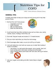 Nutritional Tips for COPD - Chronic Disease Network & Access ...