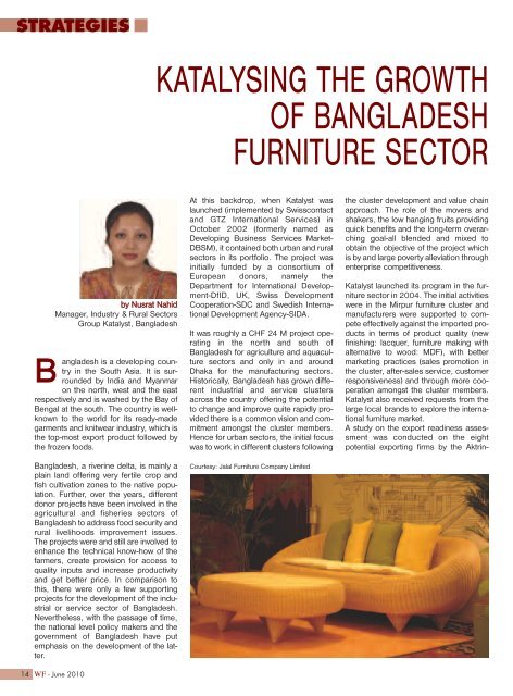 Katalysing the growth of Bangladesh furniture sector - Katalyst