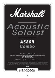 Acoustic Soloist AS80R Handbook - Marshall