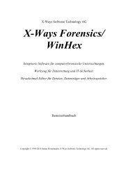 X-Ways Forensics &amp; WinHex Manual - X-Ways Software Technology ...