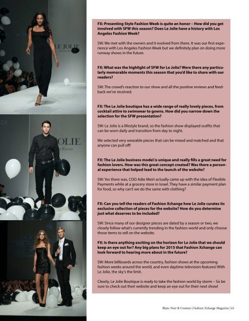 Blanc Noir & Couture: Issue No.9