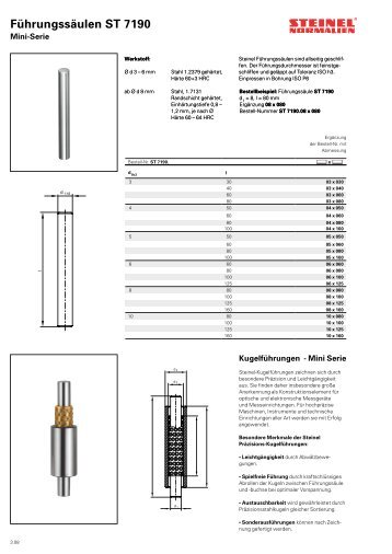 Führungssäulen ST 7190