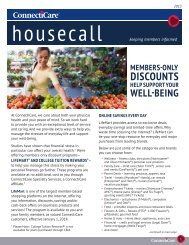 Housecall Newsletter - ConnectiCare