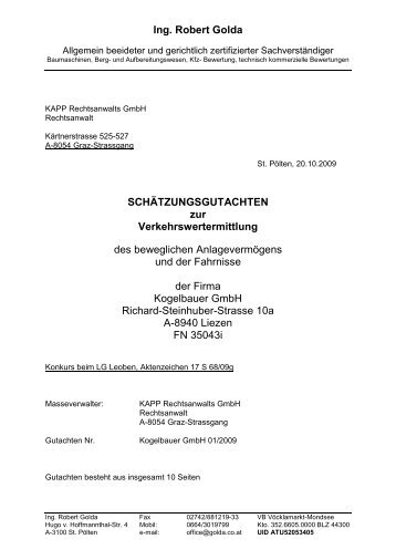Ing. Robert Golda - KAPP Rechtsanwalts GmbH