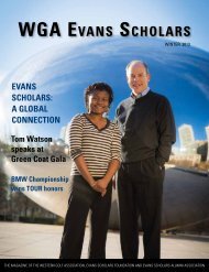 2013 Winter WGA Evans Scholars Magazine - Western Golf ...