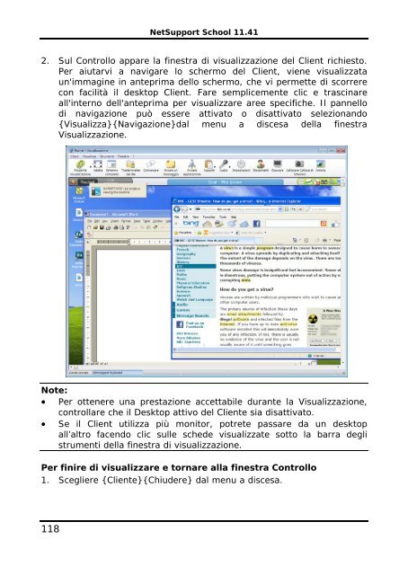 COPYRIGHT del manuale (C) 2003 NetSupport Limited