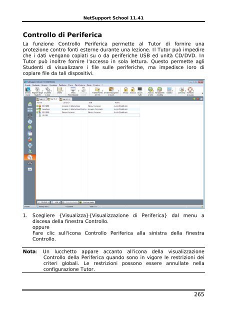 COPYRIGHT del manuale (C) 2003 NetSupport Limited