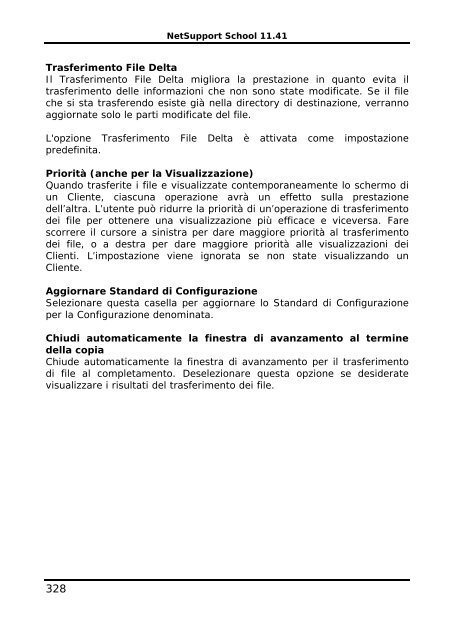 COPYRIGHT del manuale (C) 2003 NetSupport Limited