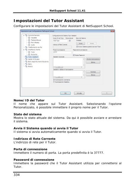 COPYRIGHT del manuale (C) 2003 NetSupport Limited