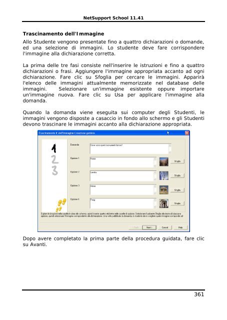 COPYRIGHT del manuale (C) 2003 NetSupport Limited