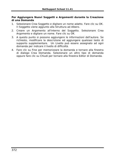 COPYRIGHT del manuale (C) 2003 NetSupport Limited