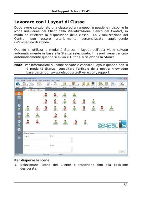 COPYRIGHT del manuale (C) 2003 NetSupport Limited