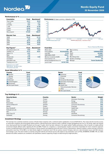 November 2009 - Nordea Bank Lietuva